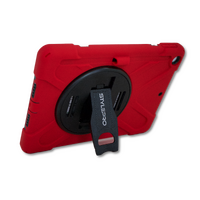 StylePro, iPad 10th gen shockproof case with rotating stand, 10.9”, red.