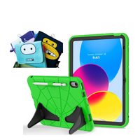 StylePro iPad 10 kids case with free gift kids sleeve, green