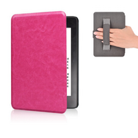 StylePro Kindle case with hand-strap for Kindle Basic 6", 2022 and 2024 models, rose red.