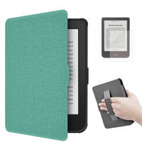 StylePro Combo Kobo Clara case with hand strap and screen protector, green