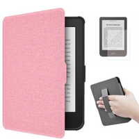 StylePro Combo Kobo Clara case with hand strap and screen protector, pink