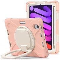 StylePro, iPad 10th generation tough shockproof kids case with rotating stand, 10.9", rose