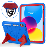 StylePro, Supershell, kids case for iPad 10th generation 10.9" with shoulder strap, 2022 model, blue