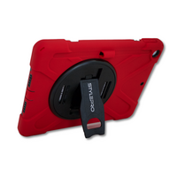 StylePro, shockproof case with rotating stand for iPad 7th & 8th gen, 10.2” red