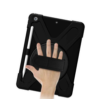 StylePro, shockproof case with hand strap & rotating stand for iPad mini, 8.3", black