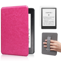 StylePro, Combo Kindle Paperwhite 6.8” case with hand strap and screen protector, pink