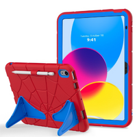 StylePro, Supershell, kids case for iPad 10th generation 10.9", 2022 model, red