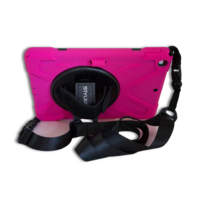 StylePro, shockproof case with hand strap, shoulder strap & rotating stand for iPad Air 4 10.9” pink