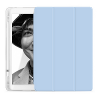 StylePro, iPad 10.2 slim fit smart folio case for iPad 7th, 8th & 9th generation, ice blue