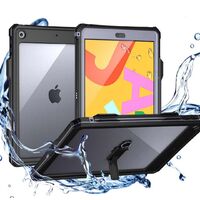StylePro, H2Go waterproof & shockproof case with shoulder strap for iPad 7th & 8th gen, 10.2"